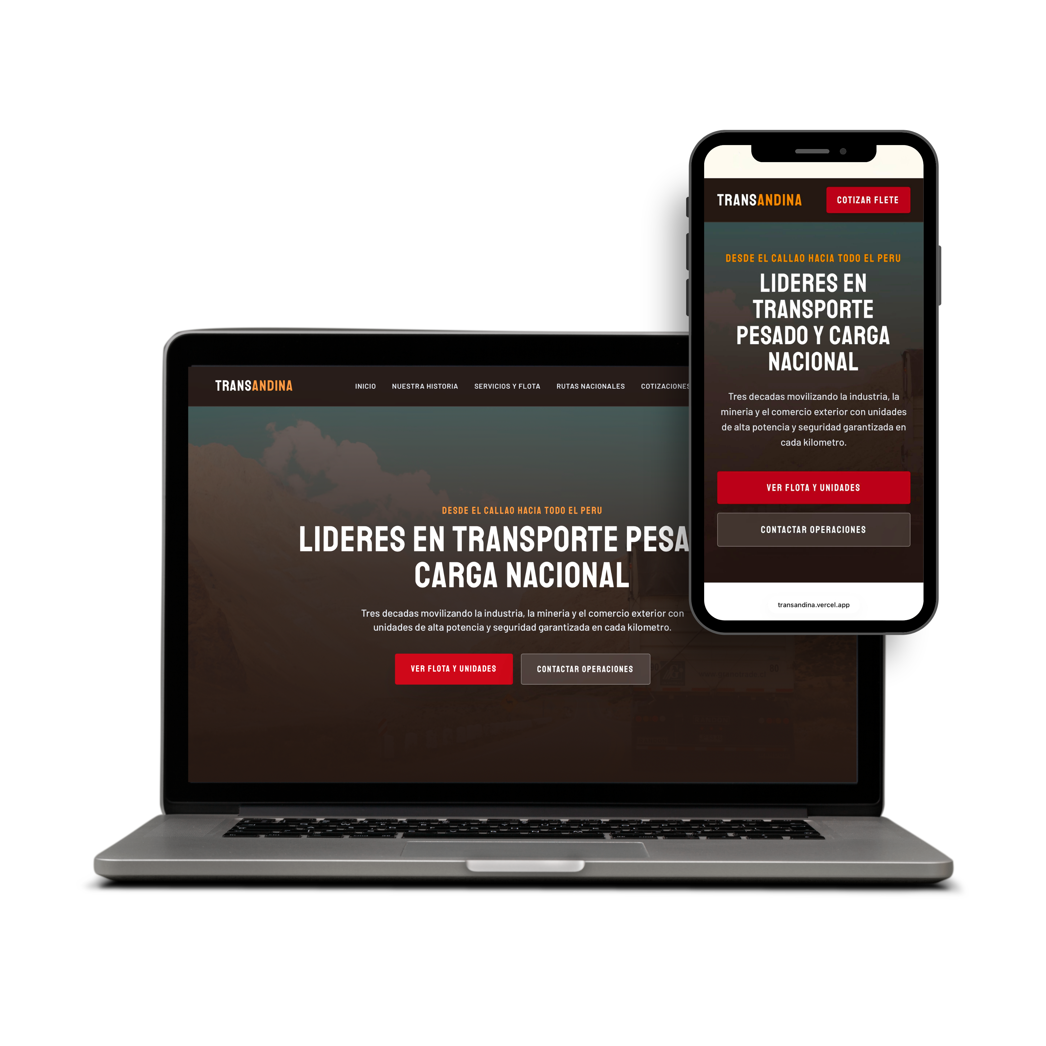 Mockup web Transandina